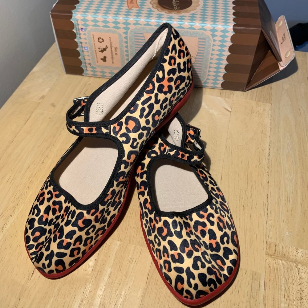 Chocolaticas- Leopard Print Mary Janes